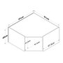 Hanah Home Armario de Pared Blanco